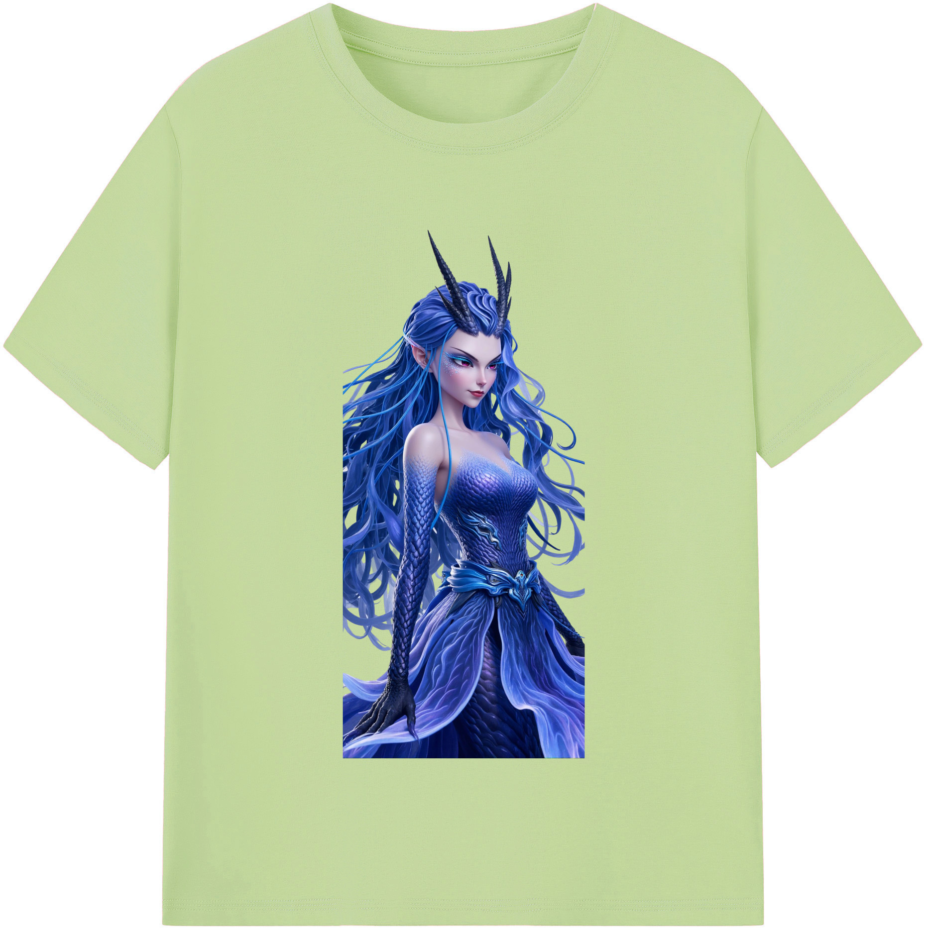 （画像用） Ne Zha 2 ナタ 魔童の大暴れ 綿100％半袖Tシャツ（フロントプリント）